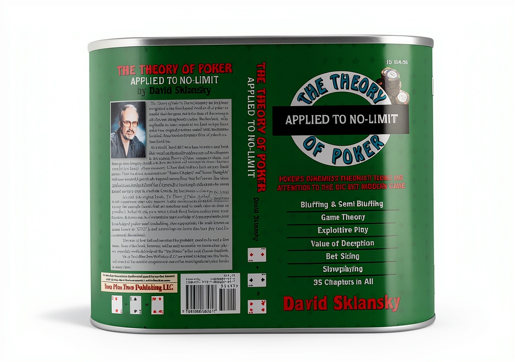 Installing Theory of Poker Book 2 Two Plus Two eBook on a wooden desk