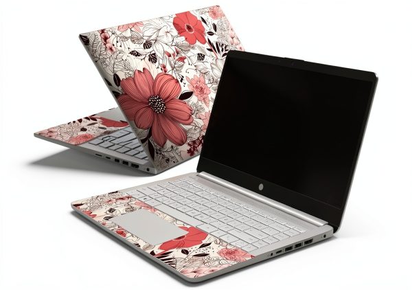 Floral Laptop Skin by TracyArt Waterproof Silicone-2