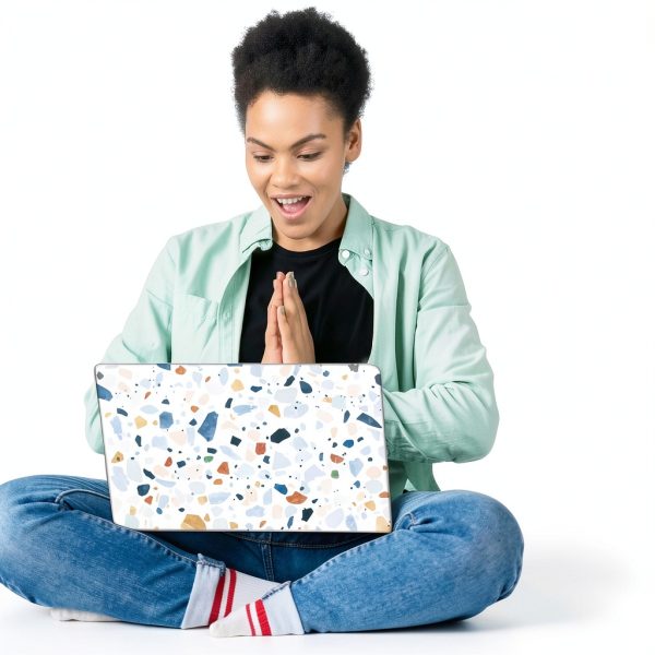 SUPERDANT Laptop Skin Stickers Terrazzo Design-6