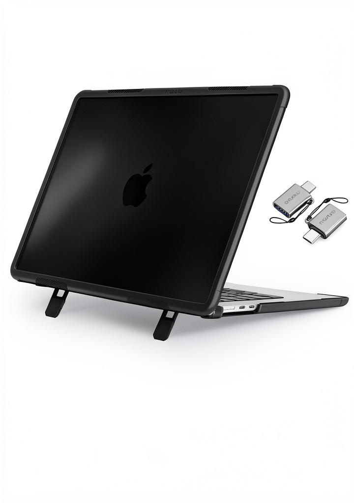MacBook Air 15 laptop skin in carbon fiber design