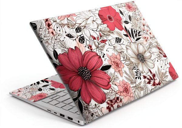 Floral Laptop Skin by TracyArt Waterproof Silicone-0