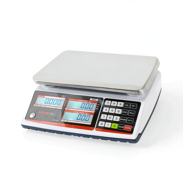 VisionTechShop Floor Scale Bench & Pole NTEP Approved Steel Platter-1