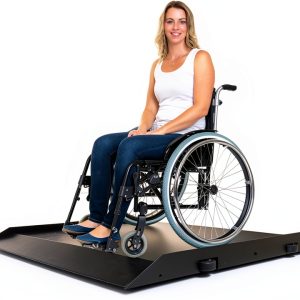 Angel USA Wheelchair Scale 660lb All‑Metal Platform with Dual Ramps-0