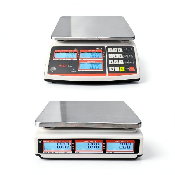 VisionTechShop Floor Scale Bench & Pole NTEP Approved Steel Platter-5