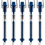 Plastic Tubular Spring Scale QWORK 10N Clear Plastic Calibration-0