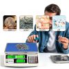 MEIYA Industrial Counting Scale, 30kg/0.5g Digital Coin Scale for Coin, Parts, High Precision Electronic Gram Scale with RS232 Port for Connecting Computer or Printer,kg/g/lb Switching, LCD Display-8