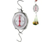 Precision Hanging Scale, 110 LB / 50KG Spring Dial Weight Scale Large Game Scale, Heavy Duty Mechanical Kitchen Weighing Food Scale for Market, Feeding, Kitchen-0