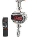 VEVOR Digital Crane Scale, 6600 lbs/3000 kg, Industrial Heavy Duty Hanging Scale with Remote Control, Cast Aluminum Case & LED Screen, High Precision for Construction, Factory, Farm, Hunting (Silver)-0