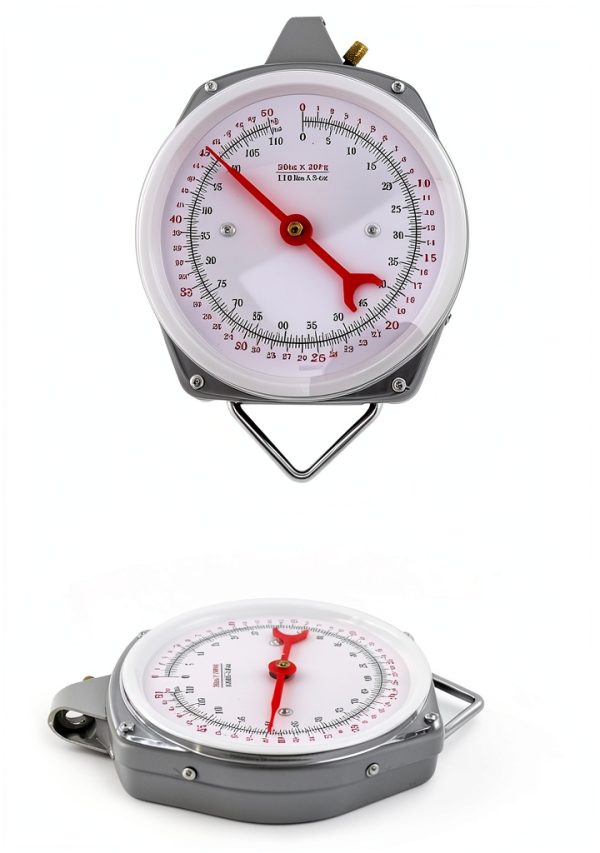 Precision Hanging Scale QWORK 110lb/50kg Heavy Duty Spring Scale-5