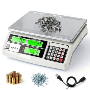 MEIYA Industrial Counting Scale, 30kg/0.5g Digital Coin Scale for Coin, Parts, High Precision Electronic Gram Scale with RS232 Port for Connecting Computer or Printer,kg/g/lb Switching, LCD Display-0