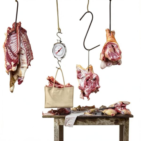 Precision Hanging Scale, 110 LB / 50KG Spring Dial Weight Scale Large Game Scale, Heavy Duty Mechanical Kitchen Weighing Food Scale for Market, Feeding, Kitchen-6
