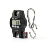 High Precision Hanging Scale,660lb Capacity,Handheld with Hooks, Heavy Duty Hanging Scale,Backlit Large LCD Display,Hanging Scale for Deer(Black)-0