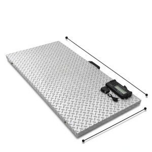 1100Lbs x 0.2Lbs Digital Livestock Scale Stainless Steel Non-Slip Platform Scale Electronic Heavy Duty Postal Shipping Scale for Large Pet Dog Goat Pig Cattle Sheep-1