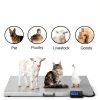 1100Lbs x 0.2Lbs Digital Livestock Scale Stainless Steel Non-Slip Platform Scale Electronic Heavy Duty Postal Shipping Scale for Large Pet Dog Goat Pig Cattle Sheep-5