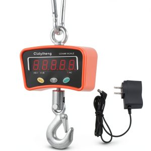 Digital Hanging Scale Industrial Crane Scale with Precision Sensor Suitable for Farm Weighing (500kg/1100lb)-0