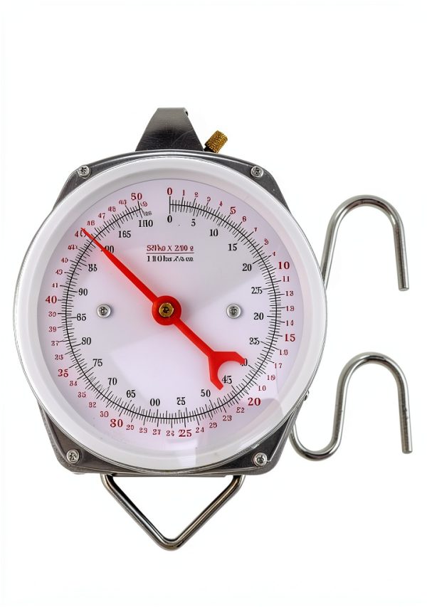 Precision Hanging Scale QWORK 110lb/50kg Heavy Duty Spring Scale-1