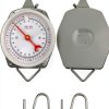 QWORK 110 lbs Large Display Spring Dial Weight Scale & Scale Scoop/Chain with Hanging Cradle, Steel Construction, for Shopping, Traveling, Kitchen, Silver-4