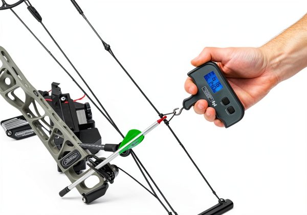 HS4 Scale Red by Last Chance Archery Spring Scale 110lb Peak Hold-1
