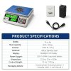 MEIYA Industrial Counting Scale, 30kg/0.5g Digital Coin Scale for Coin, Parts, High Precision Electronic Gram Scale with RS232 Port for Connecting Computer or Printer,kg/g/lb Switching, LCD Display-7